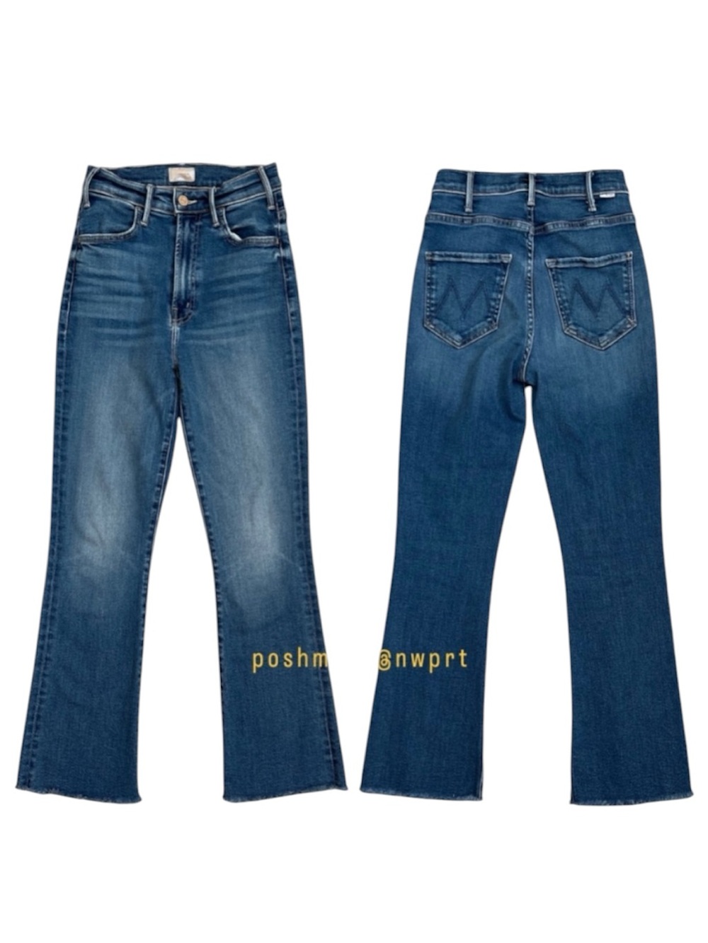 MOTHER Hustler Ankle Fray Grasping At Straws High Waisted Straight Crop 24 - Picture 4 of 15